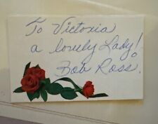 Bob Ross signed Note To Victoria ( Ed) McMahon With Provenance Look picture