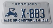 Kentucky Historic Motor Vehicle Antique Auto License Plate picture