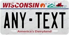 WISCONSIN License Plate Novelty Personalized w/ Any Text for Auto ATV Bicycle picture