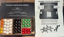 Vintage Antique 1950s Student Molecular Models Set Wood Metal John Glass Science picture