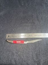 Vtg Colonial Prov.USA Stainless RED-NECK folding pocket knife 9