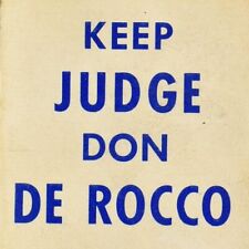 1963 Don De Rosso DeRosso Cleveland Municipal Court Judge Cuyahoga County Ohio picture