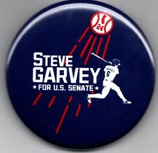 Steve Garvey U S Senate California 2024 LA Dogers baseball campaign button blue picture