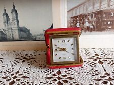 Vintage alarm clock, Deluxe, travel mechanical clock, wind up clock, Japan picture