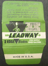 Vintage Razor Blade LEADWAY 2-Edge for SE Razors Drum Major  - RARE picture