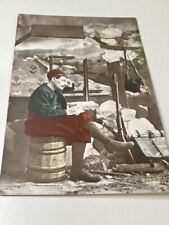 Antique RPPC Real Photo Very Early Post Card 1890s Hunter Deep In Thought picture