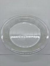 Glasbake 9” Pie Plate Patented May 27, 1919 Clear Vintage Harvest Design picture