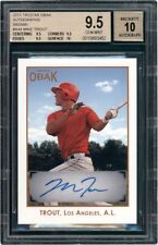 2011 Tristar Obak AUTO'S # 26/50 MIKE TROUT SIGNED ROOKIE BGS 9.5 10/9.5/9.5/9.5 picture