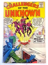 CHALLENGERS OF THE UNKNOWN #4 DC COMICS NOV. 1958 JACK KIRBY, WALLY WOOD VG- 3.5 picture