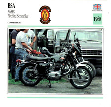 BSA A65FS Firebird Scrambler 1968  Edito Service Atlas Motorcycle Card picture