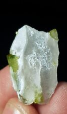 3.60gram beautiful Natural green color Tourmaline with quratz crystal specimen  picture