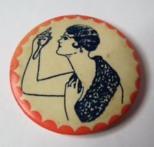 VINTAGE 1930's 1940's POCKET SEX NAUGHTY COMPACT MIRROR 44MM IN DIAMETER picture