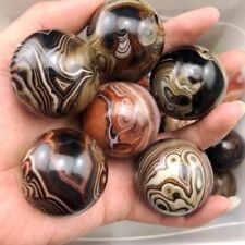 1kg Beautiful Patterns Madagascar Banded Agate Ball Crystal Sphere Randomly Send picture