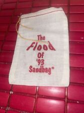 Vintage Flood Of 1993 Sandbag Souvenir. Estate Find picture