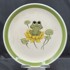 Sears Roebuck & Co The Frog Family 1978 Decorative Plate Lilly Pad Yellow Lotus picture