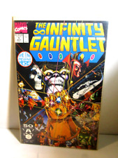 SIGNED INFINITY GAUNTLET #1 1991 MARVEL SIGNED BY GEORGE PEREZ BAGGED BOARDED picture