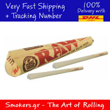 8x RAW Rolling Paper Cones Organic Hemp Pre-Rolled Size 1 1/4 picture
