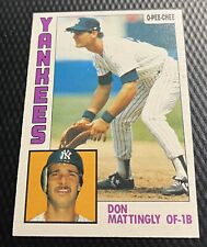 1984 O-Pee-Chee Don Mattingly Yankees Rookie Card #8 - Sharp, Hi-Grade Card RC picture