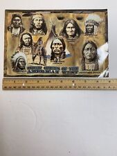 Vintage Great Chiefs of the American West Large Postcard picture