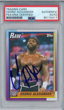 Cedric Alexander Signed Autograph Slabbed 2021 WWE Topps Heritage Card PSA DNA picture