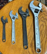 Vintage Diamond Tool & Horseshoe Co. Crescent Wrenches 12” 10” 8” 6” Lot picture