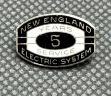 Late 1940s New England Electric Service Silver 5 Years of Service Pin picture