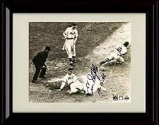 Gallery Framed Enos Slaughter Autograph Replica Print - Safe at Home 1946 World picture