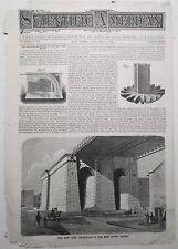 New York Anchorage Of The East River Bridge -Scientific American January 8, 1876 picture