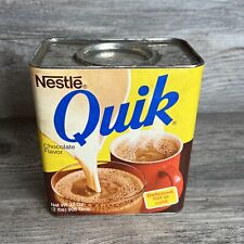 Vintage Nestle Quik Chocolate Flavor Drink Mix Empty Tin picture