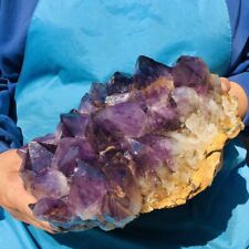 8.29LB Natural Amethyst Cluster Purple Quartz Crystal Rare Mineral Specimen 149 picture