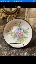 RARE Vintage 1950’s, Small Unique Chinese Floral Bowl Encased In Brass picture