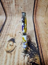 FOOTBALL Themed Twist Pen - Handmade with Acrylic Inlay & Chrome Finish -Vikings picture