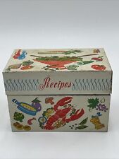 Antique 1950’s Tin Recipe Box MCM Baking Cookery Stylecraft USA Made Lobster VTG picture