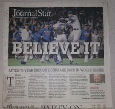 10/23/2016 Chicago Journal Star Cubs Win NLCS 1st World Series Snce 45 Newspaper picture