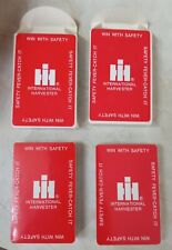 2 lot sealed vintage IH  International Harvester Safety Fever Playing Cards picture