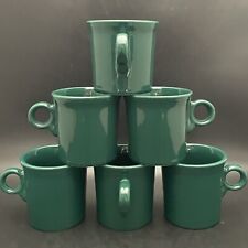 Fiesta HLC Evergreen Ring Handle Coffee Mug 6pc Set 2007-2010 USA 3.5”tall 10oz picture