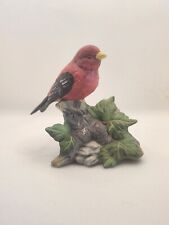 Vintage American Song Bird Scarlet Tanger Bird Figurine Audobon Red  picture