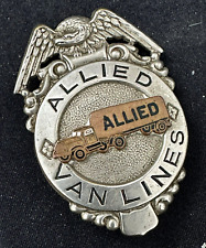 Vintage ALLIED VAN LINES badge TRUCK / TRACTOR - Trailer MOVING STORAGE picture
