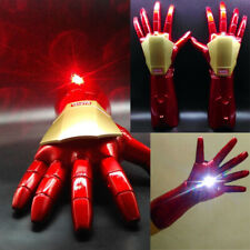 The Avengers 1:1 Iron Man Tony Stark Gloves LED Light Hand Laser Cosplay Props picture