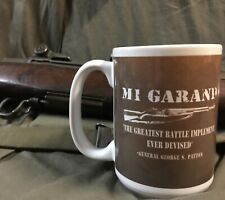 M1 Garand PERSONALIZED Coffee Mug with YOUR Serial # WWII WIN H&R Springfield IH picture