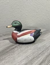 Vintage Jasco Mallard Duck, Hand Painted Porcelain, Lint Remover Brush, 1980's picture