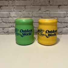 2 Vintage Coleman Tuffoams Bass Pro Shops Outdoor World Can Koozies picture