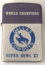Rare Never Fired 1972 Dallas Cowboys Super Bowl Champions Storm King Lighter picture