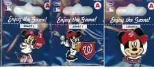 Nationals Disney Pin Choice Washington 2013 2014 Minnie Mouse Mickey Mouse NiP picture