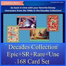1940s DECADES COLLECTION-EPIC+SR+RARE+UNCM 168 CARD SET-TOPPS DISNEY COLLECT picture