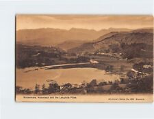 Postcard Windermere, Waterhead and the Langdale Pikes, England picture