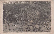 RPPC WWI St Mihiel Meuse-Argonne Post Mortem Military Photo Vtg Postcard A22 picture