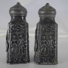 Antique S&P Jennings Brothersi Pewter Salt Pepper Shakers JB2127 Decorative picture