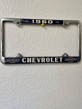 1960 Chevrolet Classic Reflective Blue License Frame New and  picture