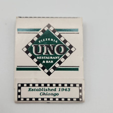 Vintage Matchbook UNO Pizzeria Chicago Restaurant picture